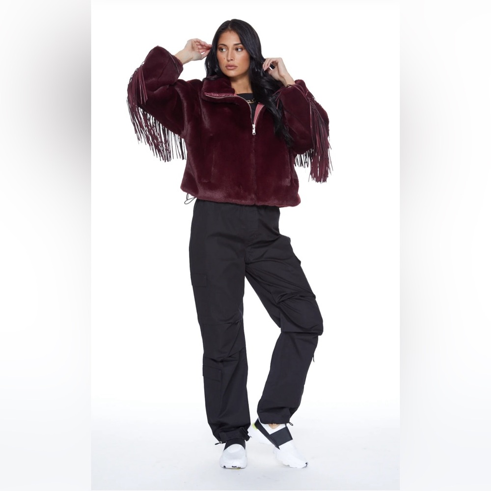 Blue Revival Dancing In The Moonlight Vegan Fur Jacket - Picture 3 of 15